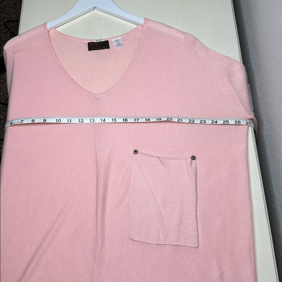 Kerisma Women's "Raven" Pink Coral Lightweight Knit Wool Blend Tunic Top Sz M/L - Picture 10 of 12